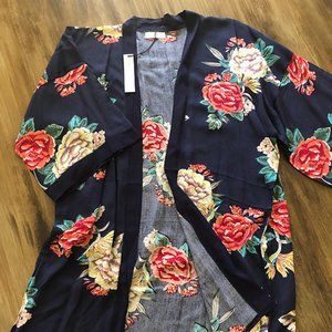 Sole Society Floral Kimono